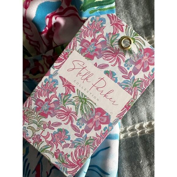 New Stella Parker Collection Tropical Floral One Piece Swimsuit Maillot Medium - Picture 3 of 6